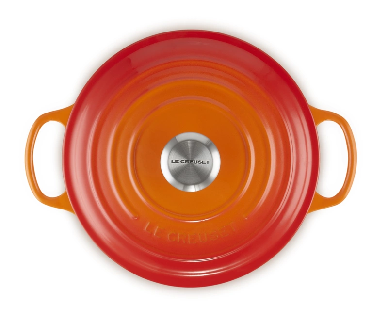 Le Creuset - garnek żeliwny Gourmet 24 cm 3,1 l płomienny