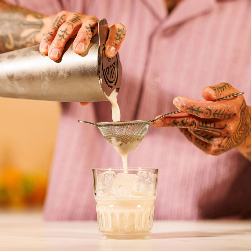 VacuVin - Sitko barmańskie Cocktail Strainer ze stali nierdzewnej