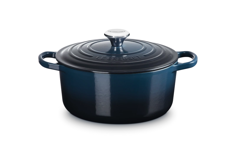 Le Creuset brytfanna żeliwna emaliowana Signature okrągła 26 cm 5,3l nuit