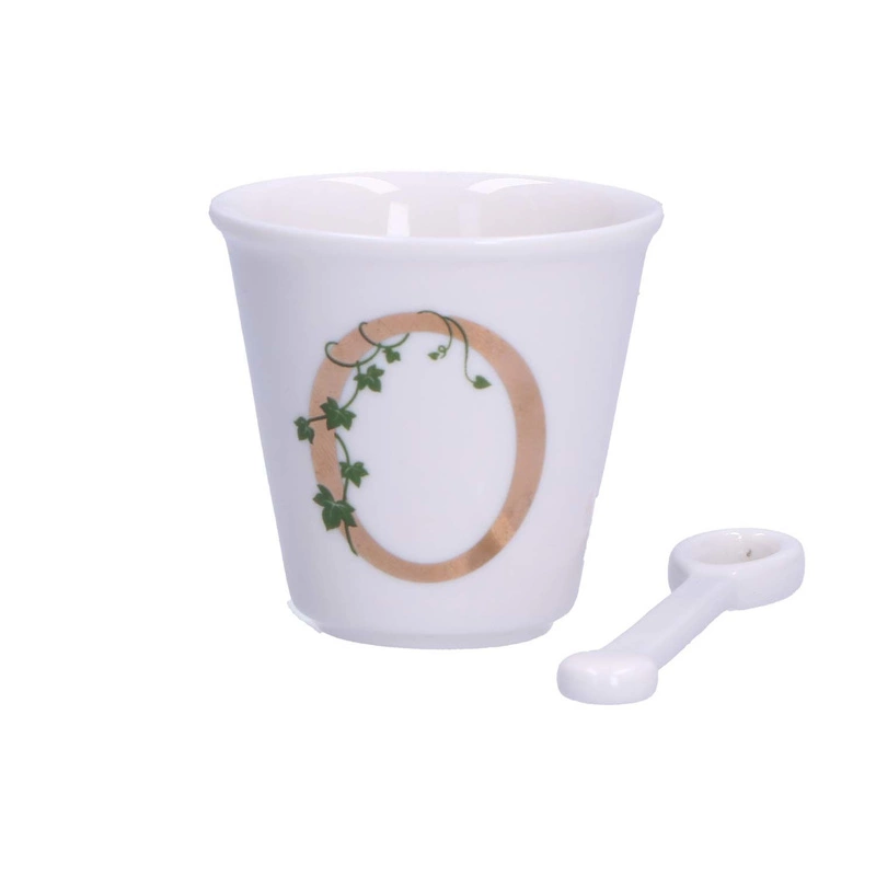 La Porcellana Bianca - filiżanka z łyżeczką 75 ml, Wzór O Unico