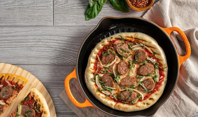 Le Creuset - patelnia żeliwna grillowa 25 cm Czarny Mat