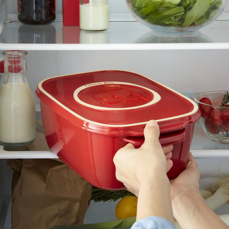 Emile Henry - Pojemnik do przechowywania i serwowania sera- czarny