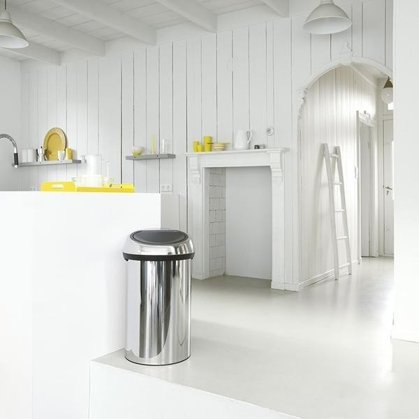 Brabantia - kosz na śmieci Touch Bin - 60 L, stal polerowana