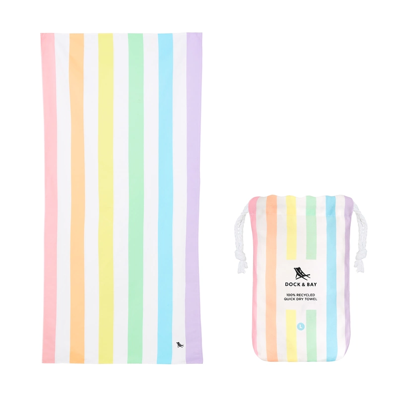 Dock & Bay - Ręcznik plażowy, szybkoschnący - Unicorn Waves L 160x90cm