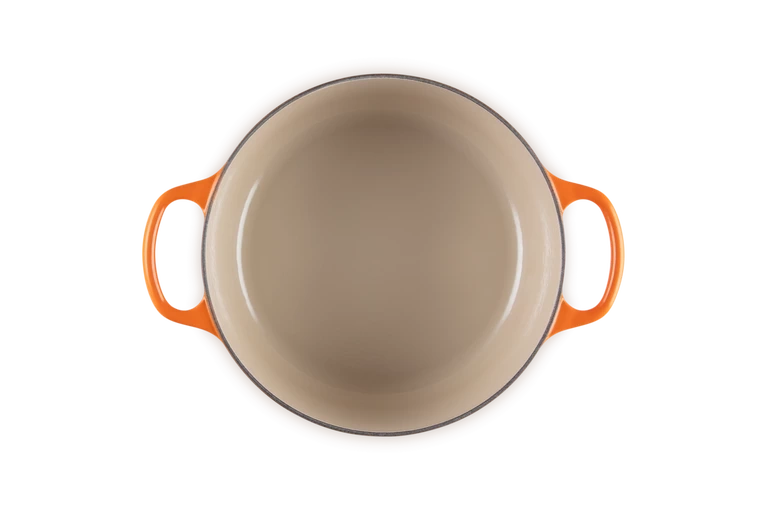 Le Creuset - brytfanna żeliwna emaliowana Signature okrągła 24 cm 4,2 l płomienna