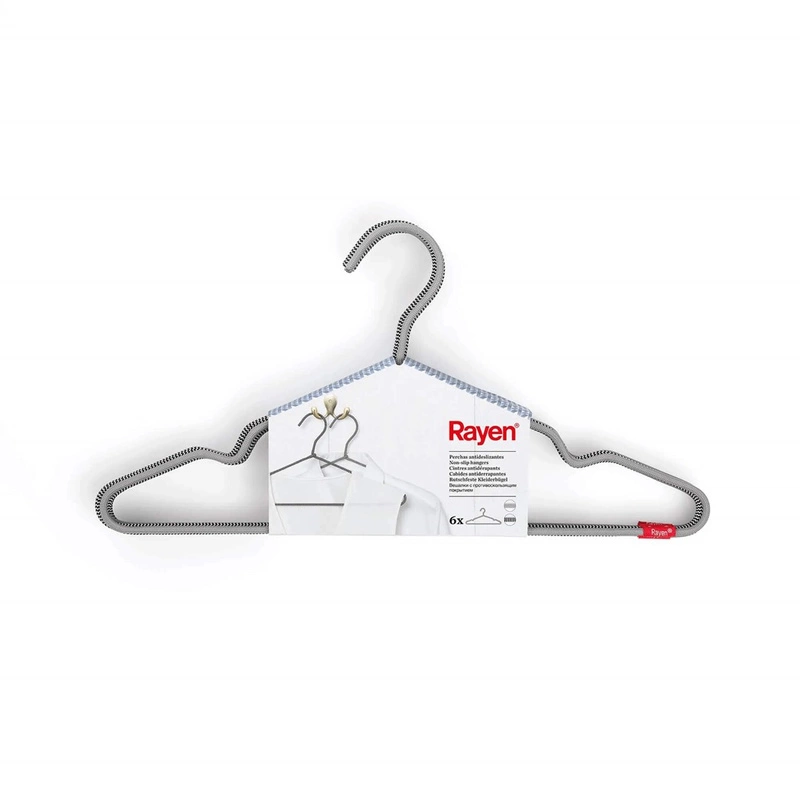 RAYEN - Zestaw 6 nylonowych wieszaków