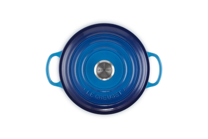 Le Creuset - garnek żeliwny Signature 20 cm 2,4 l azure