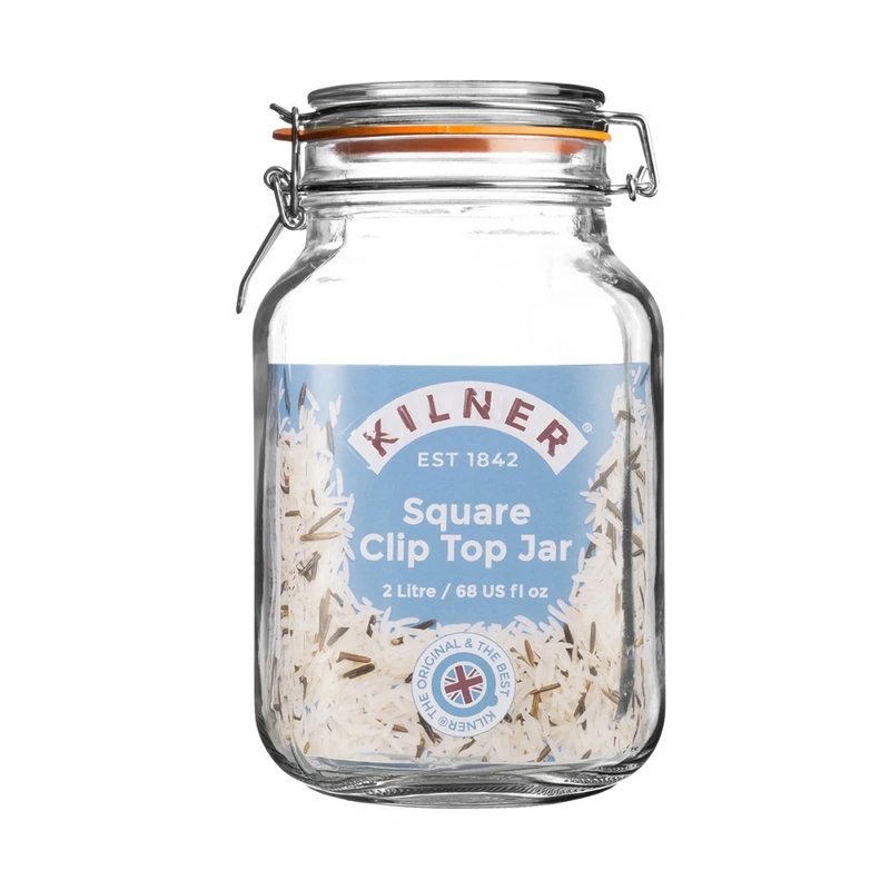 Kilner - Słoik 2l, Square Clip Top Jar