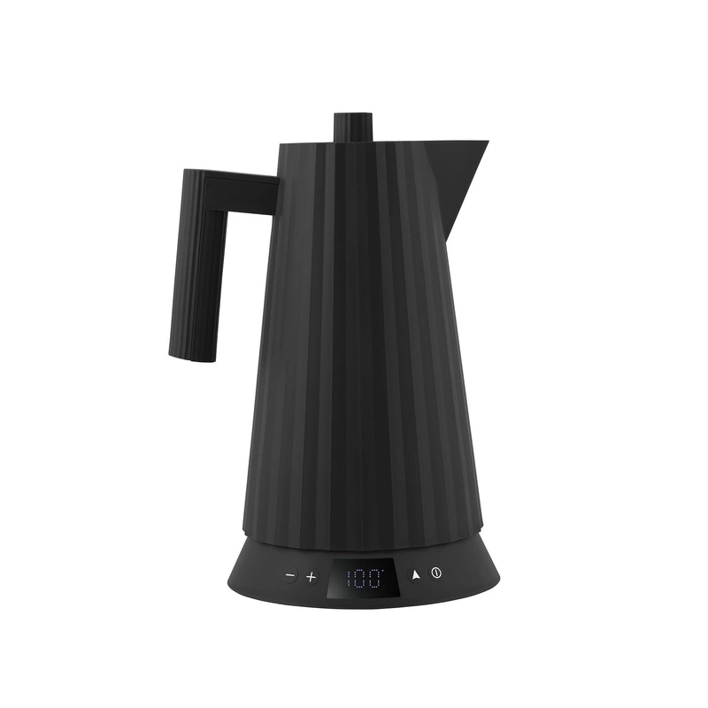 Alessi - Czajnik elektryczny z regulacją temperatury, czarny