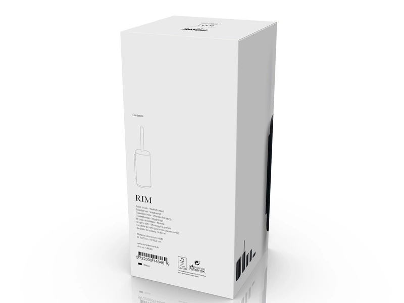 Zone Denmark - Szczotka ścienna do WC Rim Black