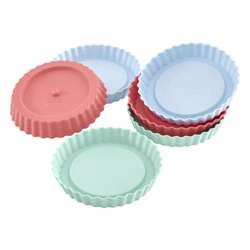 Lurch - 6 foremek na babeczki, miks pastelowych kolorów, silikon, śred. 12 cm Flexiform