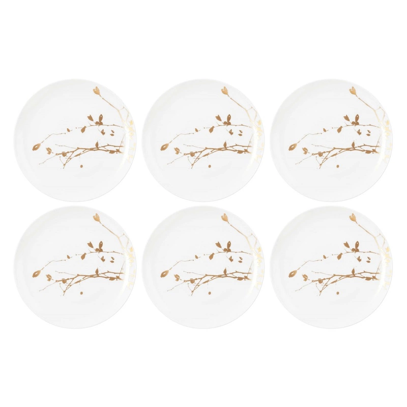 Seltmann - LIBERTY GOLDEN ROSE HIP Zestaw 6 talerzy do sałatek 22.5 cm