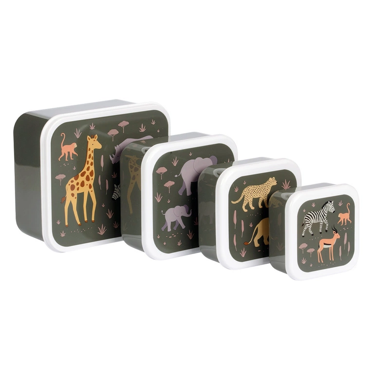 A Little Lovely Company - Lunchboxy dla dzieci SAVANNA