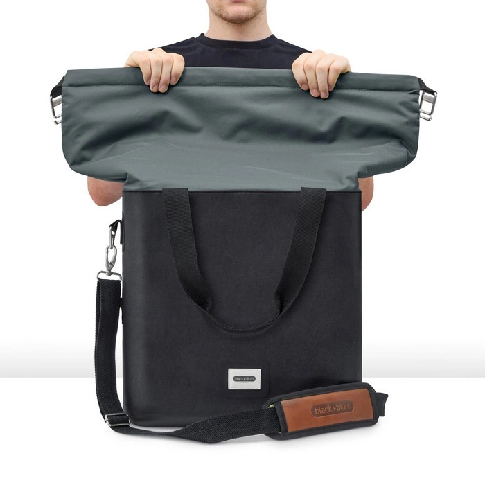 Black+Blum - Cooler bag, czarny/kolor łupka, NEW