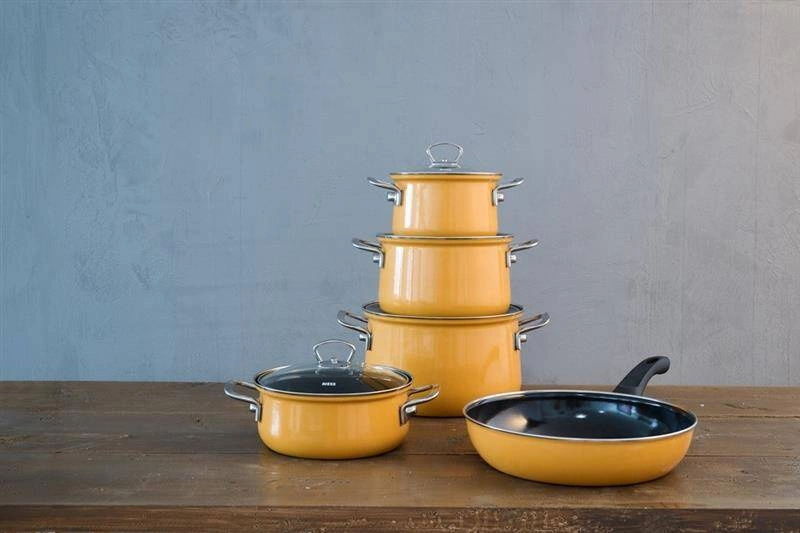 Riess - Riess- Zestaw garnków 5cz. Orange