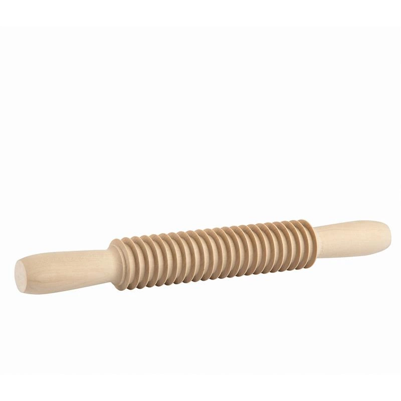 Kuchenprofi - wałek do krojenia makaronu, fettuccine 7 mm, drewno grabowe, dł. 31 cm