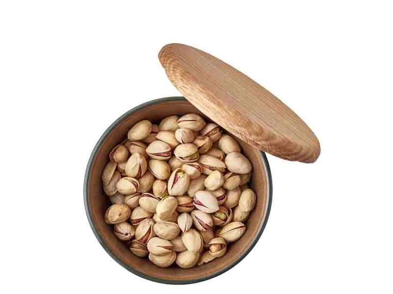 Bitz - Zestaw misek kamionkowych z pokrywką 3szt. drewniany