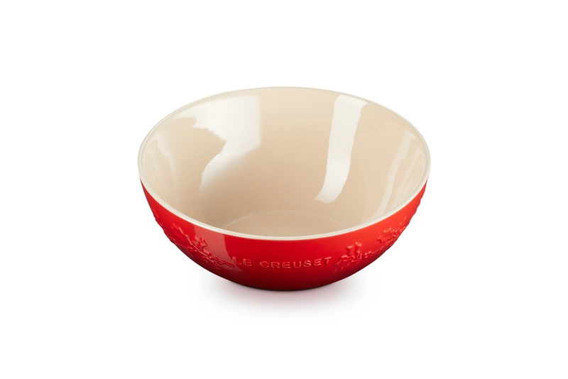 Le Creuset - Miska do serwowania Holly 25 cm wiśniowy