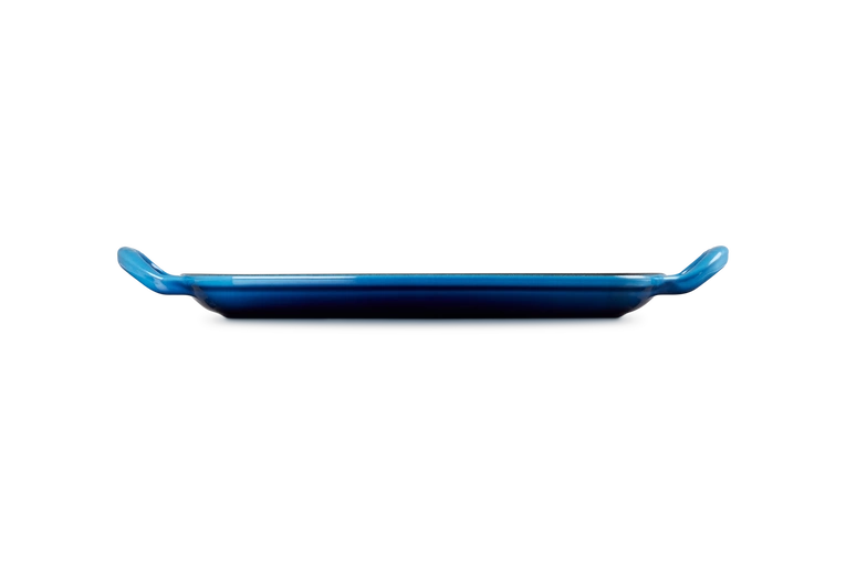 Le Creuset - patelnia żeliwna grillowa z dwoma uchwytami 30 cm Azure