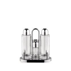 Alessi - zestaw do przypraw, 4 elementy z podstawką