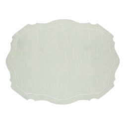 LA PORCELLANA BIANCA - Nowoczesna podkładka na stół 48x33 cm, miętowy