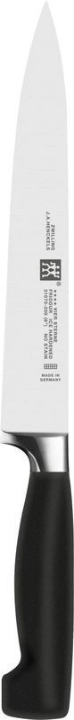 Zwilling - Zestaw 5 noży w bloku samoostrzącym Four Star czarny