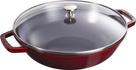 Staub - żeliwny wok bordowy 30 cm