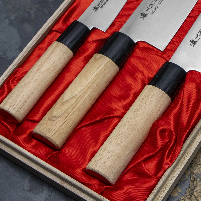 Satake - Misaki Zestaw 3 noży w drewnianym pudełku