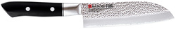Kasumi - Nóż Santoku, mały kuty VG10 HM dł. 13 cm młotkowa