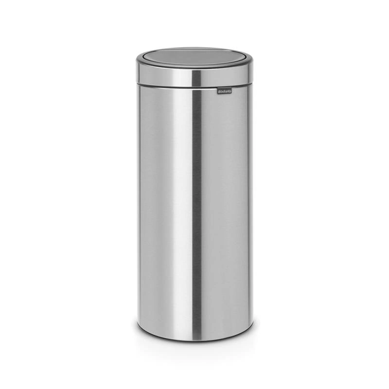 Brabantia - kosz na śmieci Touch Bin New 30l matowa stal FPP
