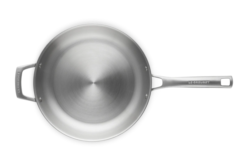 Le Creuset - stalowa patelnia z uchwytem 3-ply 28 cm