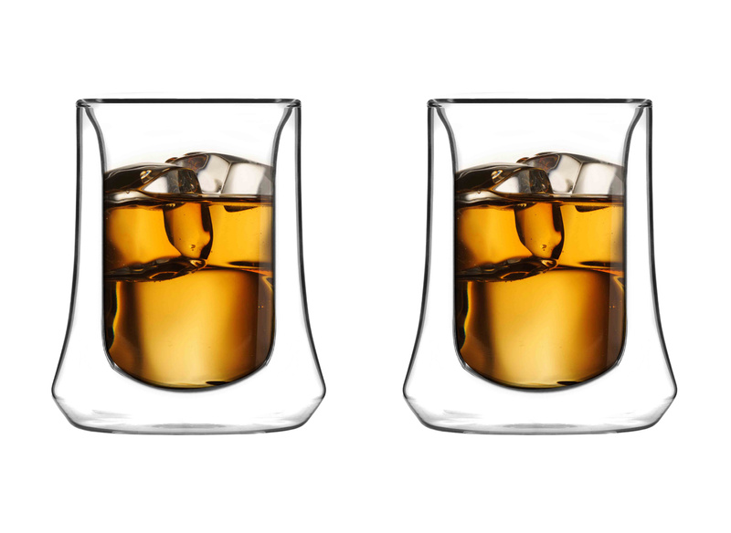 Vialli Design - Komplet 2 szklanek niskich z podwójną ścianką Soho 240 ml