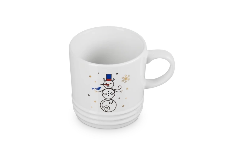 Le Creuset - Kubek 350 ml Noel Bałwanek Biały