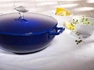 Staub - głęboka patelnia żeliwna Chistera niebieska 28 cm