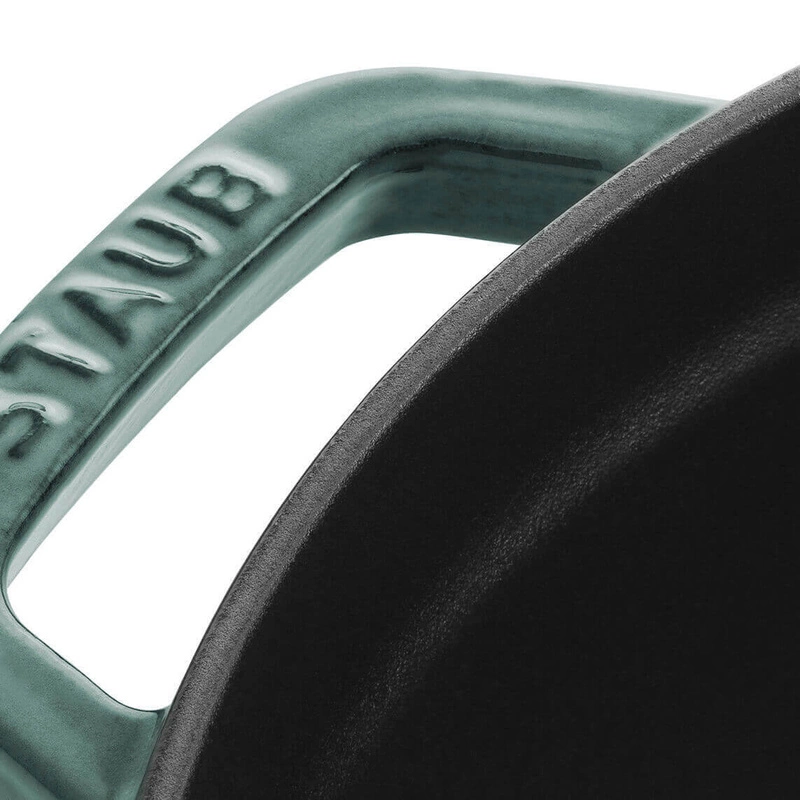 Staub - garnek żeliwny okrągły 6.7 ltr, eukaliptusowy La Cocotte