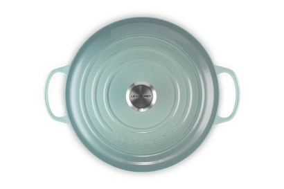 Le Creuset - garnek żeliwny emaliowany Signature 28 sea salt