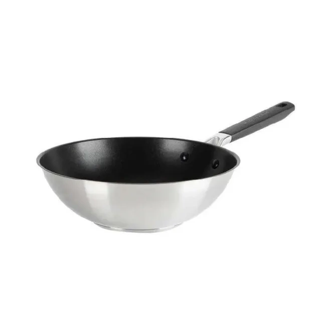 KitchenAid - Patelnia typu WOK 28cm Classic Stainless Steel
