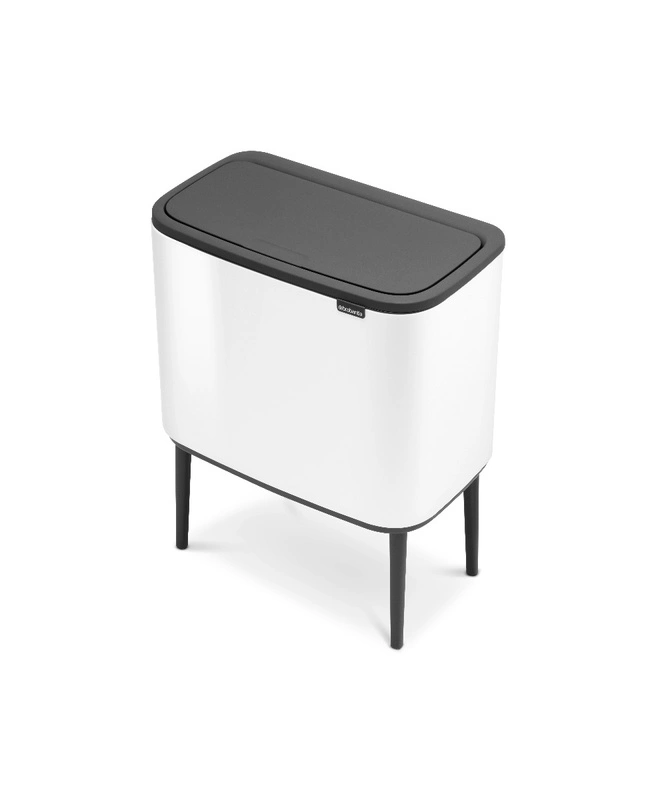 Brabantia - kosz na śmieci Bo Touch Bin 33L (3 x 11 ) biały