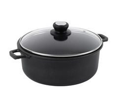 de Buyer - Garnek niski ze szklaną pokrywą śr. 20 cm