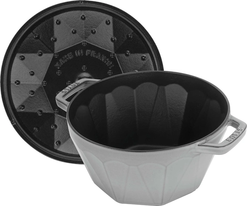 Staub - SPECIAL COCOTTE Garnek żeliwny diament 2.8 ltr, szary