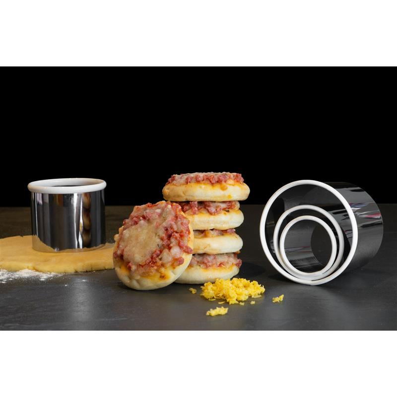 Lurch - foremki lub wykrawacze do deserów i dekoracji, okrągłe, śred. 4-9 x 5 cm