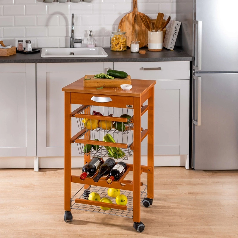 ARREDAMENTI - ARTURO Wózek kuchenny - 46 x 50 cm, Brązowy