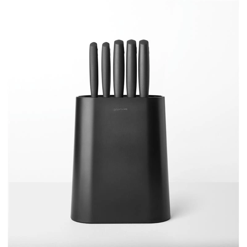 Brabantia - Zestaw 5 noży w bloku Tasty+ Ciemno Szary