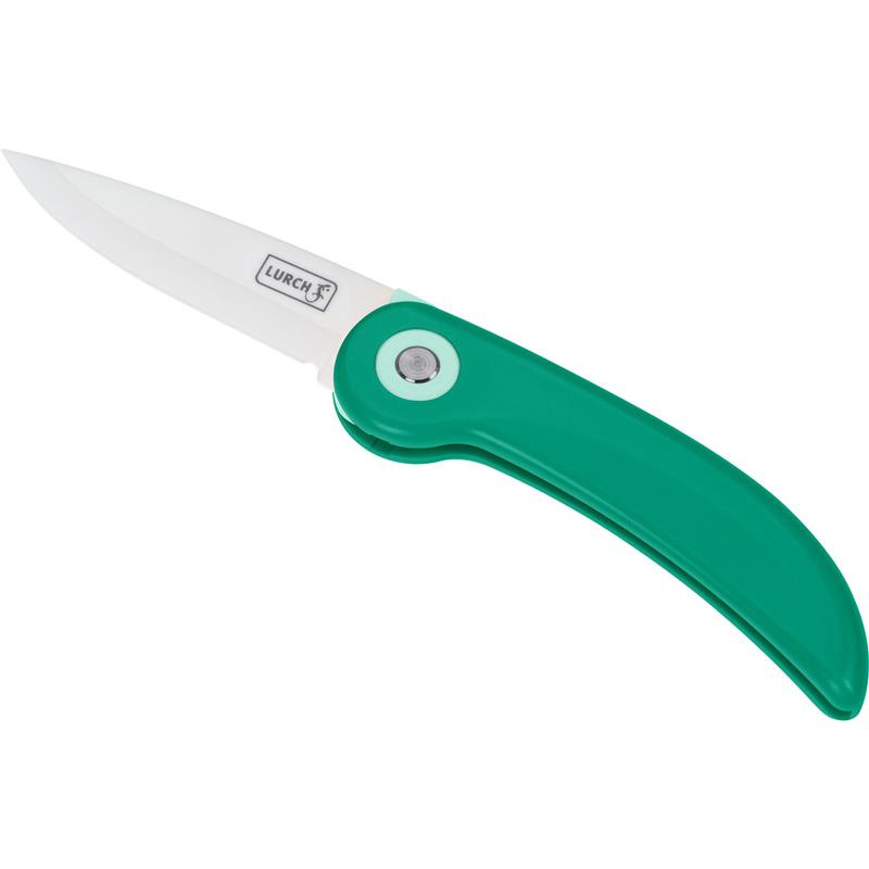 Lurch - składany nóż piknikowy, ceramiczny, 19 cm, zielony