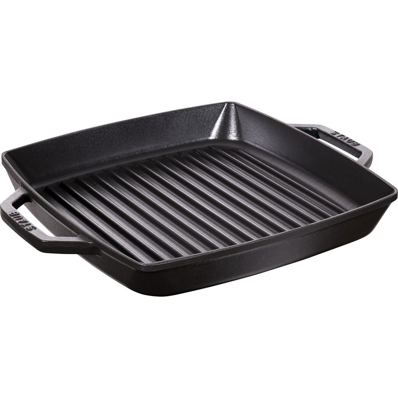 Staub - patelnia żeliwna kwadratowa 28 cm czarna