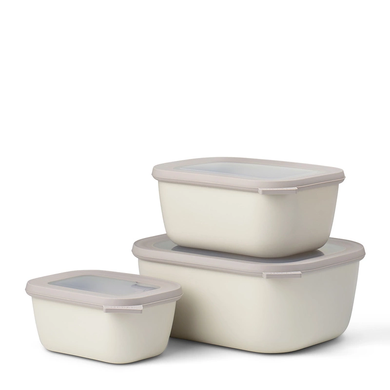 Mepal - Zestaw 3 misek Cirqula prostokątna 750 1500 3000 White