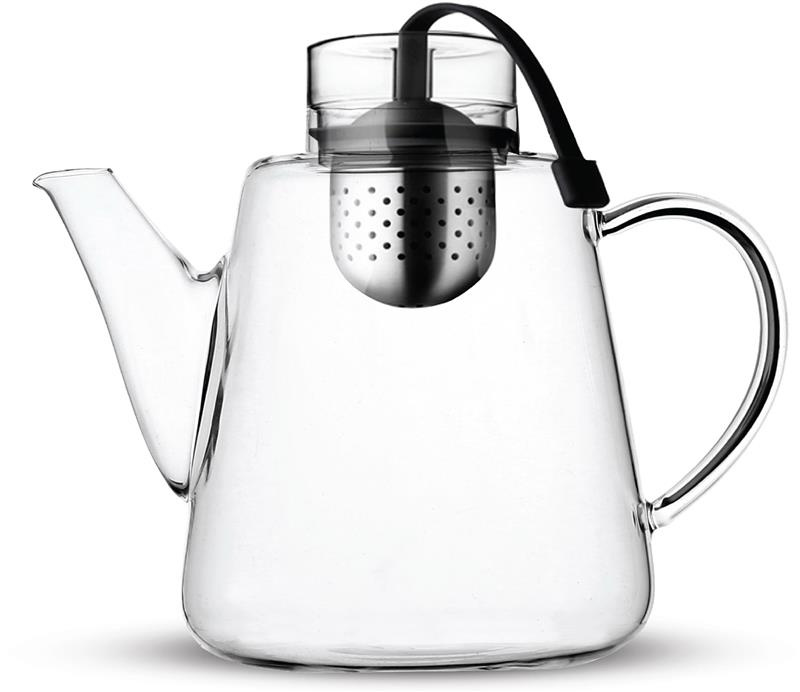 Vialli Design - Zaparzacz do herbaty dzbanek Amo czarny 1500 ml