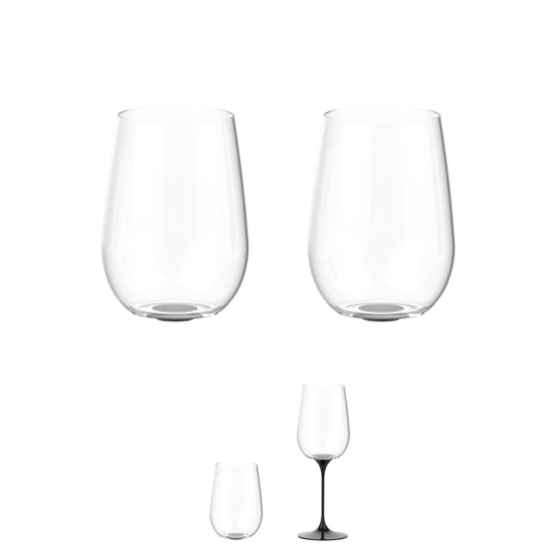 Trebonn - SplitGlass - zestaw 2 czarnych kieliszków CinqueTerre