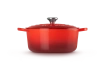 Le Creuset - brytfanna żeliwna emaliowana Signature okrągła 26 cm 5,3 l wiśniowa