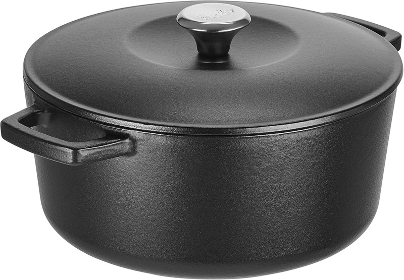 Fissler -Garnek żeliwny 24 cm 4,2 l czarny